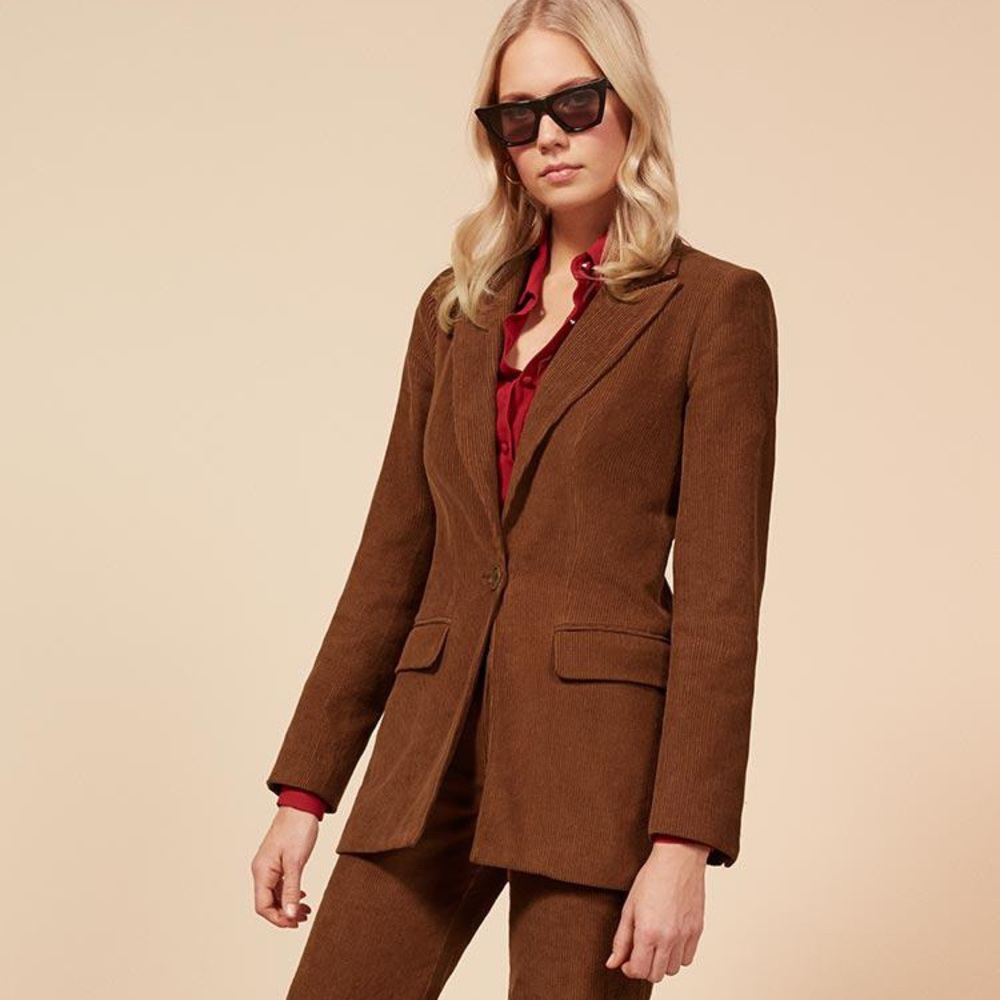 Reformation Brown Corduroy Blazer || *NWT*